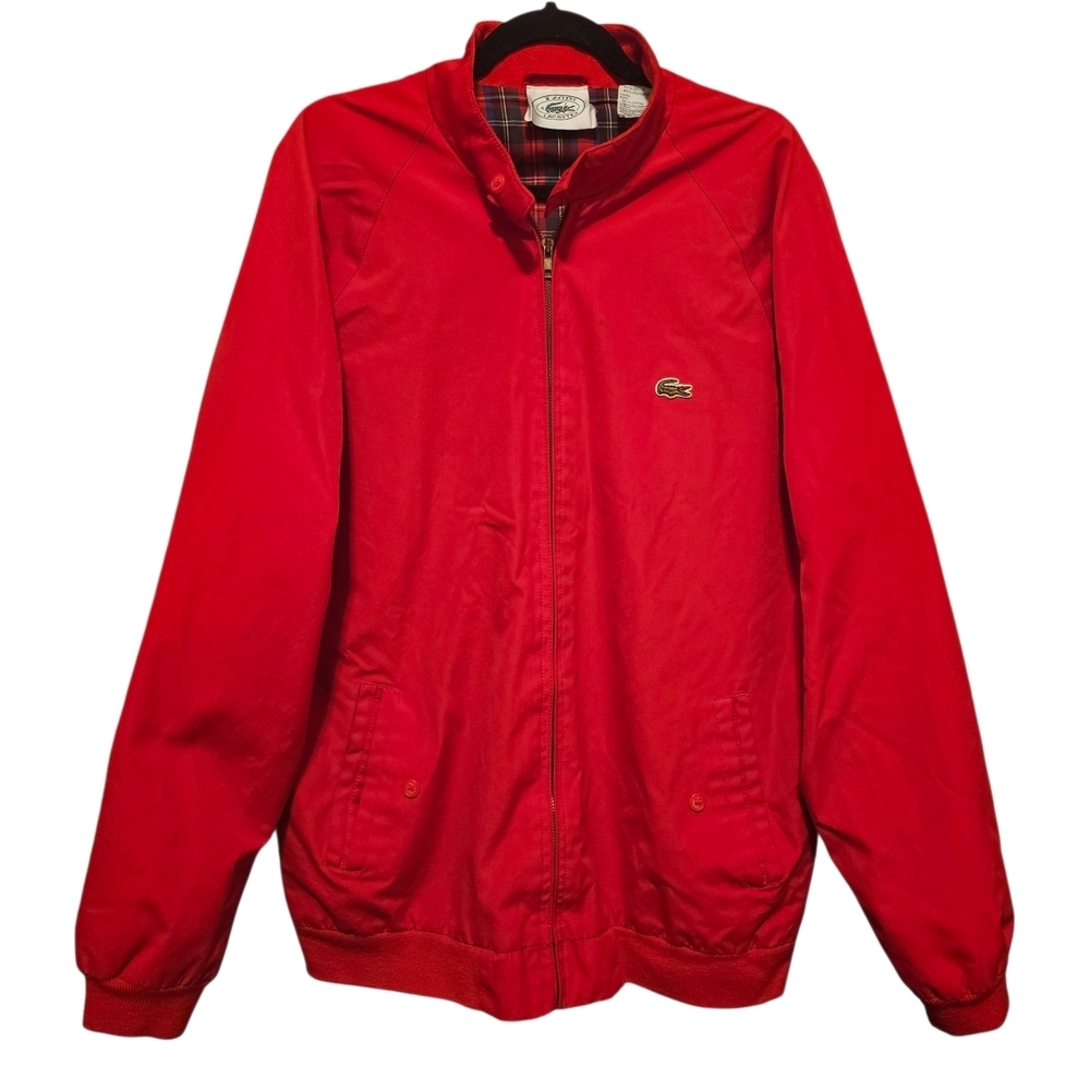 Vintage Izod Lacoste Men's Red Lightweight Jacket